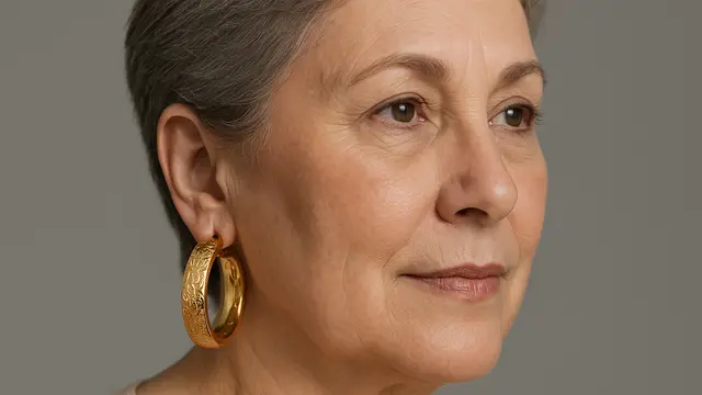 7 Model Anting Hoop Emas Tebal untuk Ibu-Ibu Usia 50-an, Elegan dan Tetap Stylish