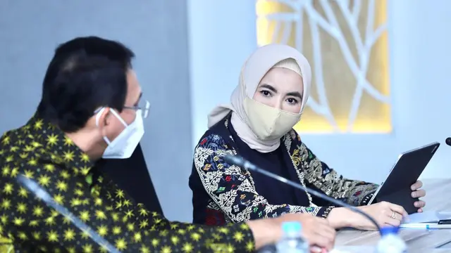 Rapat Umum Pemegang Saham (RUPS) Tahunan Tahun Buku 2021 PT Pertamina (Persero) dengan Kementerian BUMN, Jakarta, Rabu, (8/6/22).