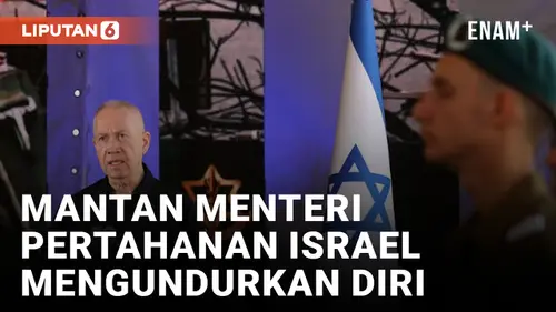 VIDEO: Mantan Menteri Pertahanan Israel Yoav Gallant Mengundurkan Diri dari Parlemen
