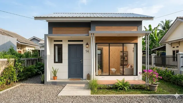 Rumah Semi Permanen 5x6 Low Budget Tapi Terlihat Modern