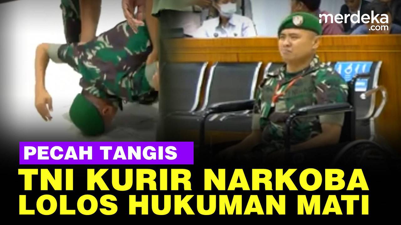 VIDEO: Banjir Tangis 2 TNI Bawa Sabu 75 Kg Divonis Seumur Hidup Lolos Hukuman Mati