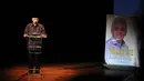 Cawapres Hatta Rajasa memberikan sambutan saat peluncuran buku di Taman Ismail Marzuki, Jakarta, Selasa (8/7/14). (Liputan6.com/Johan Tallo)