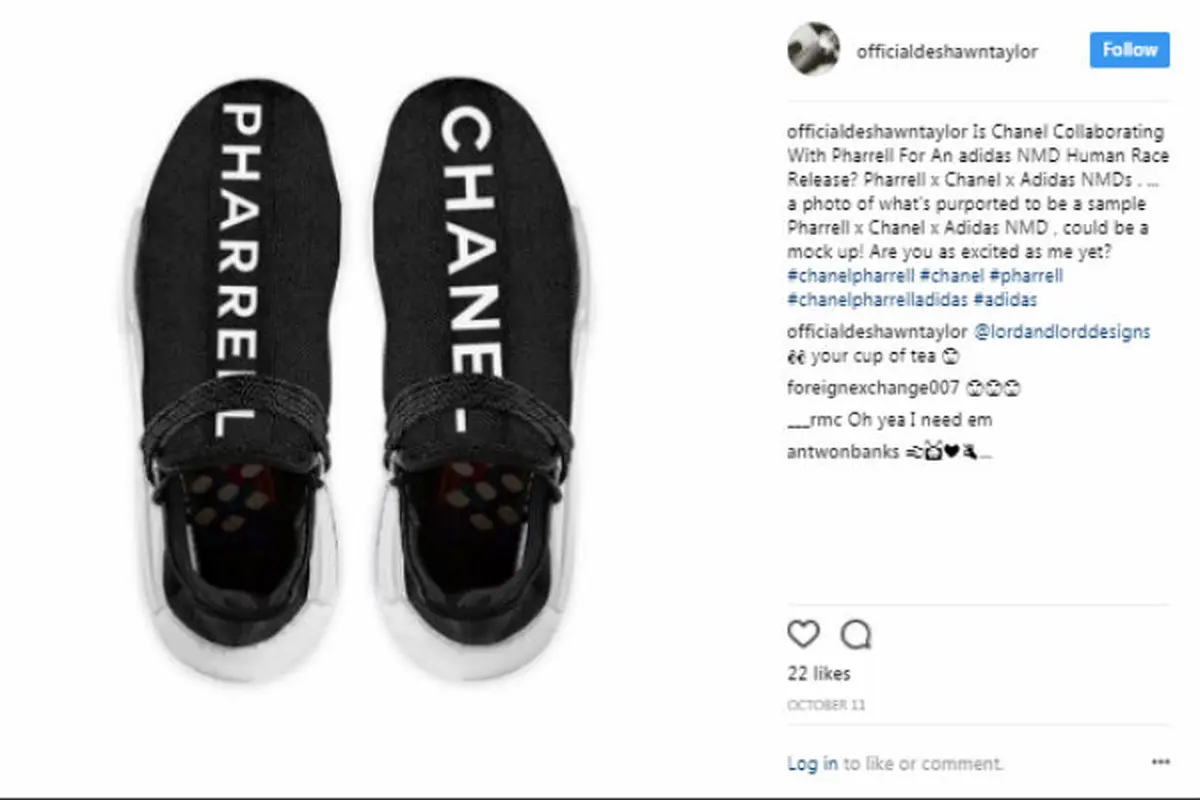 Pharrell Williams Dikabarkan Merancang Sepatu Khusus untuk Chanel