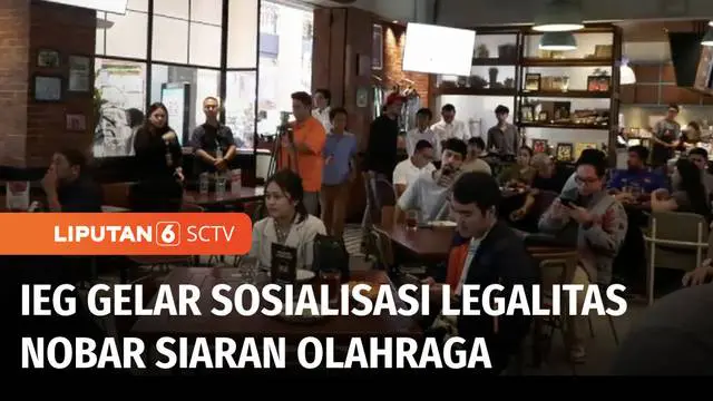 Bagi hotel dan restoran jika ingin menggelar acara nobar siaran olahraga, meski mengantongi izin terlebih dahulu dari pemilik hak siar. Sosialisasi legalitas acara nobar digelar Indonesia Entertainment Group atau IEG terhadap siaran olahraga yang tay...