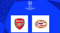 Liga Champions - Arsenal Vs PSV (Bola.com/Adreanus Titus)