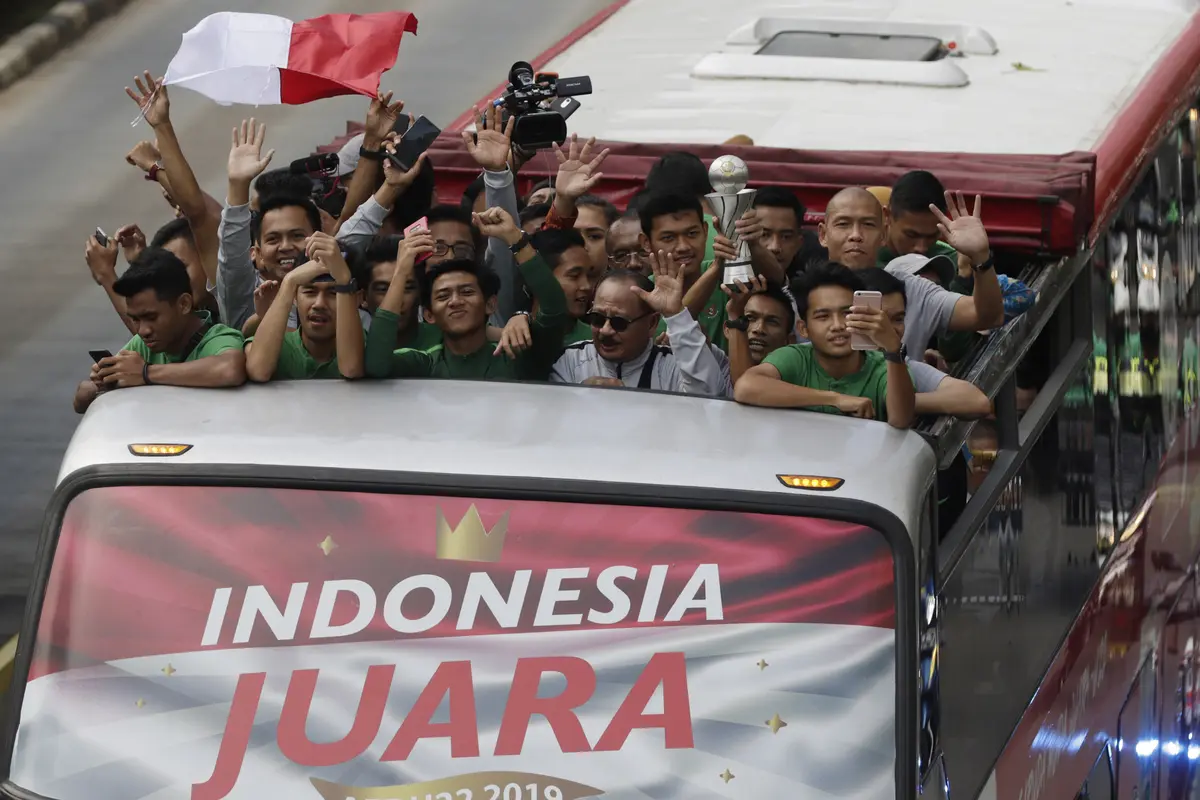 Pawai Timnas Indonesia U-22