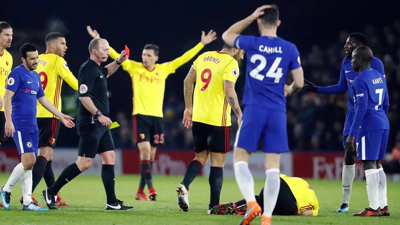 Diganjar Kartu Merah, Chelsea Kalah Telak Atas Watford