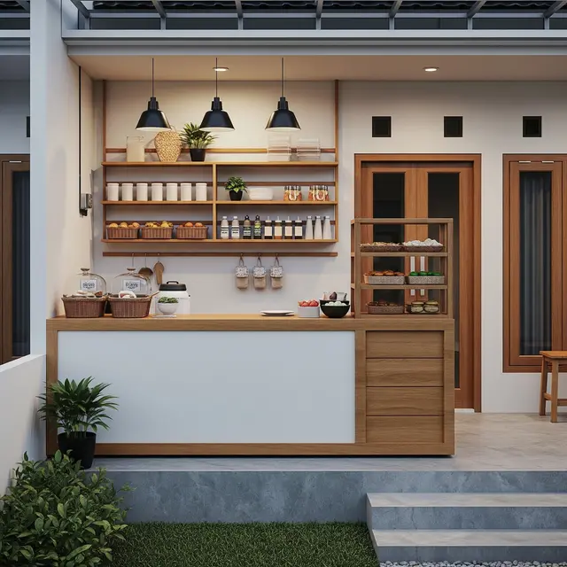 9 Model Lapak Jualan Minimalis untuk Rumah Type 45 Sederhana, Praktis dan Modern