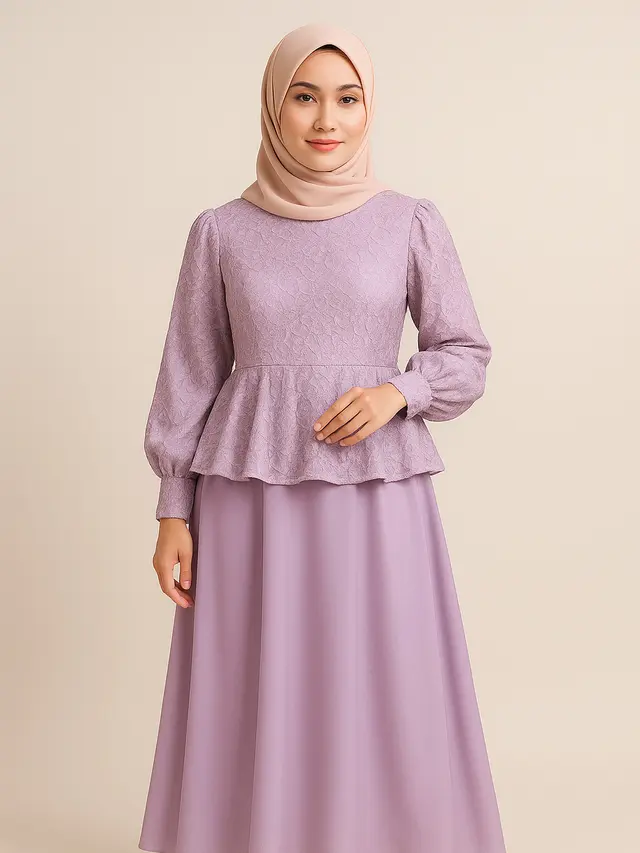 Model Gamis Brokat Mewah dan Elegan yang Lagi Tren/Ilustrasi gambar AI