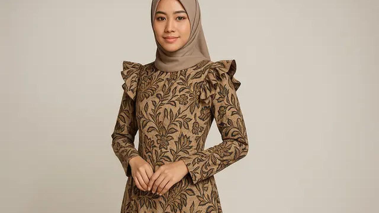 7 Model Gamis Batik Kombinasi Rempel 2025, Anggun dan Cocok untuk Berbagai Acara