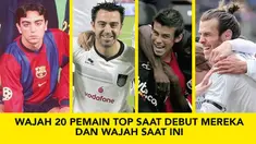 Video wajah pemain sepak bola saat pertama debut mereka hingga wajah saat ini, Salah satunya Cristiano Ronaldo awal debutnya pada 14 Agustus 2002 diklub Sporting.