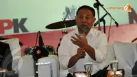 Bambang Widjojanto menegaskan peran serta masyarakat sangat diperlukan dalam pemberantasan korupsi. (Liputan6.com/Helmi Fithriansyah)
