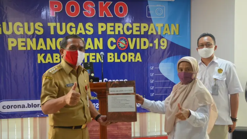 Alat Deteksi Suhu Tubuh Otomatis untuk GTPP Covid-19 Kab. Blora 