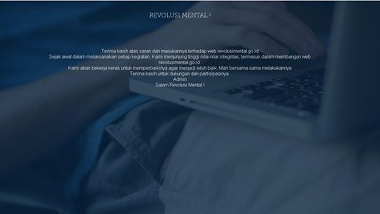 Anggaran bikin website revolusi mental Rp 140 M tak masuk akal