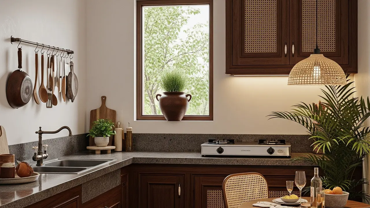 Desain Dapur Sudut Belakang Rumah Ukuran 3x3 Meter