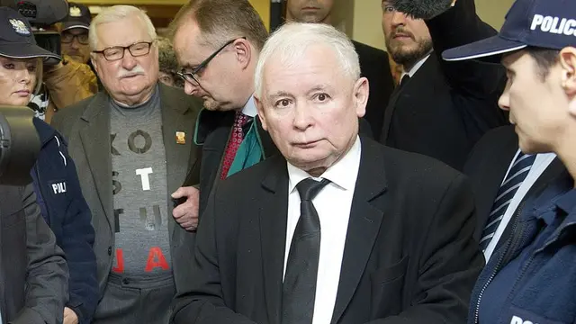Jarosław, Saudara kembar Presiden Lech Kaczynski. (AP).