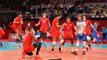 Rusia (ROC) berhasil menang di pertandingan voli semifinal Olimpiade Tokyo atas Brasil, Kamis (05/08/2021).