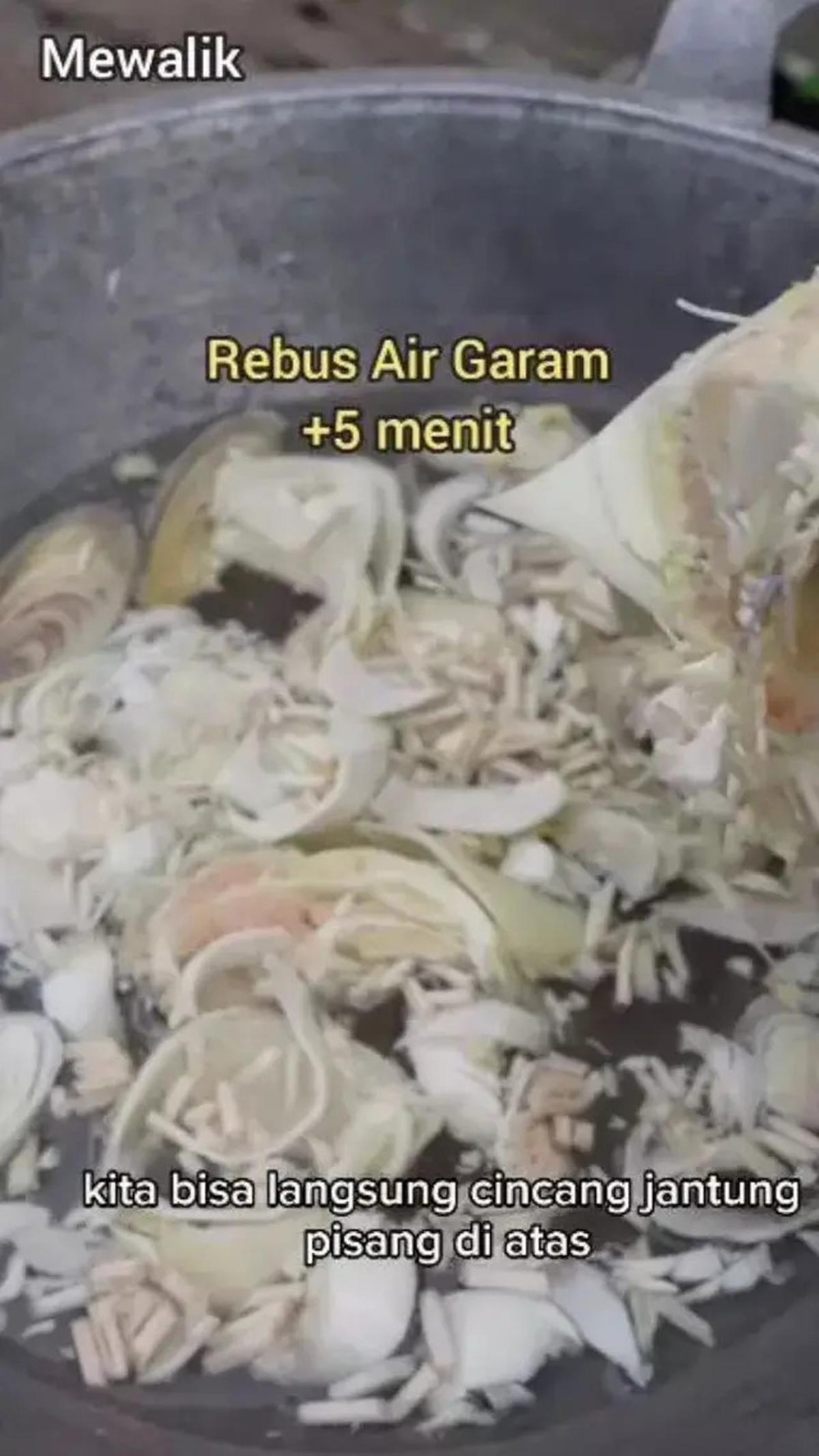 Cara Mengolah Jantung Pisang Agar Tidak Pahit dan Tetap Putih