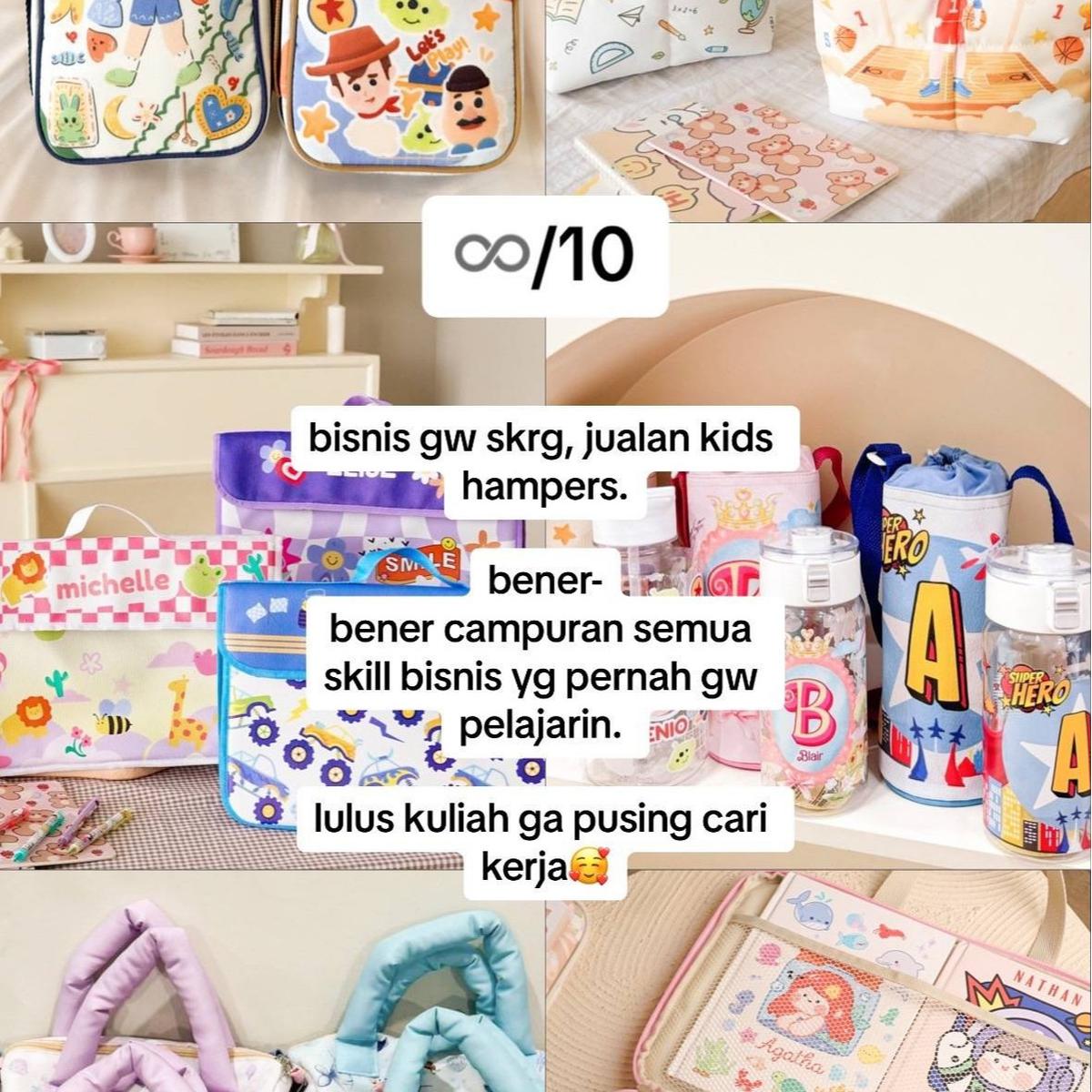 Dari Jual Gelang saat SD hingga Jualan Kids Hampers, Kisah Wanita Geluti Berbagai Macam Bisnis Ini Curi Perhatian