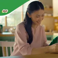 Ilustrasi anak sedang menikmati segelas MILO sebelum beraktivitas. (c) MILO Indonesia