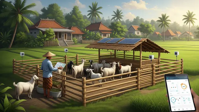 Ilustrasi Ternak Kambing/Gemini AI