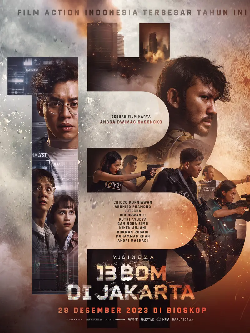 Film 13 Bom di Jakarta Mencapai 100 Ribu Lebih Penonton Bioskop pada Hari  Pertama Tayang, Sineas Ucap Terima Kasih - ShowBiz Liputan6.com