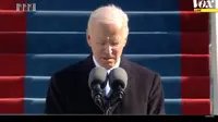 Joe Biden mengajak para peserta upacara pelantikannya untuk mengheningkan cipta dan mengenang para korban COVID-19 dalam pidato pertamanya sebagai presiden AS ke-46.