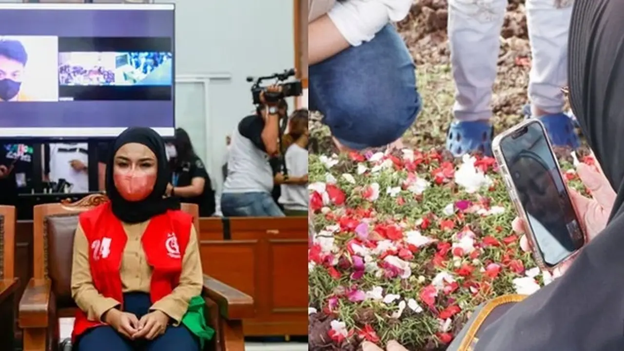 Ayahnya Meninggal, Ini 5 Potret Pilu Medina Zein Saksikan Pemakaman dari Penjara