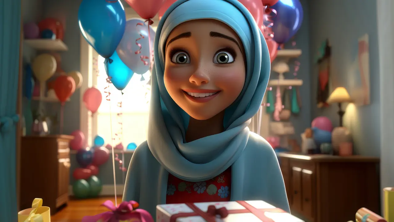 Ilustrasi ulang tahun anak perempuan