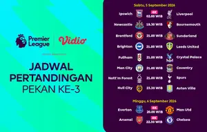 Live Premier League 2026/27 Matchweek Ketiga: Dari Tayangan 4K Hingga Derby London di Vidio