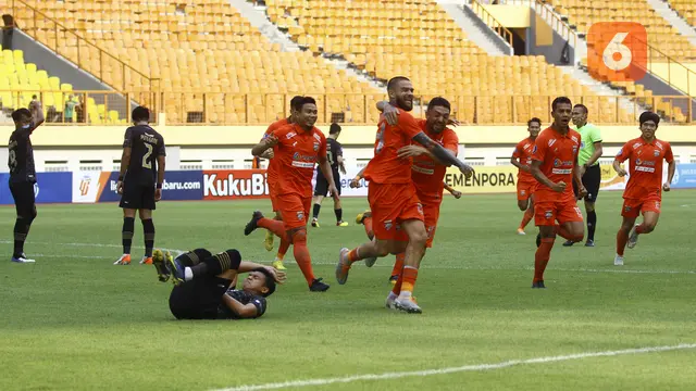 Foto: Dramatis, Gol Injury Time Borneo FC Gagalkan Kemenangan Bhayangkara FC di Pekan ke-10 BRI Liga 1 2022 / 2023