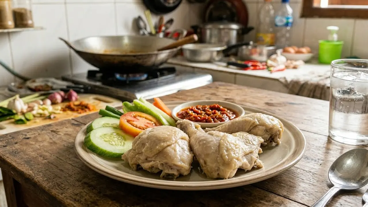 Ayam Pop Tanpa Air Kelapa