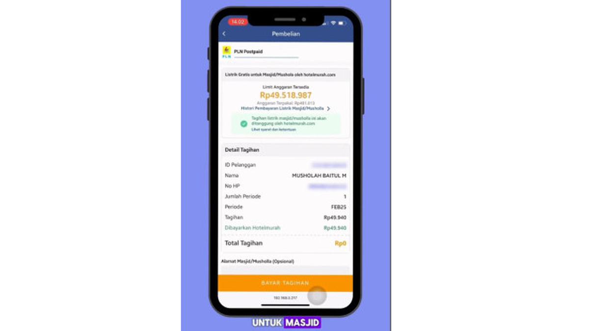 Platform Digital Ini Gratiskan Tagihan Listrik untuk Masjid dan Mushola