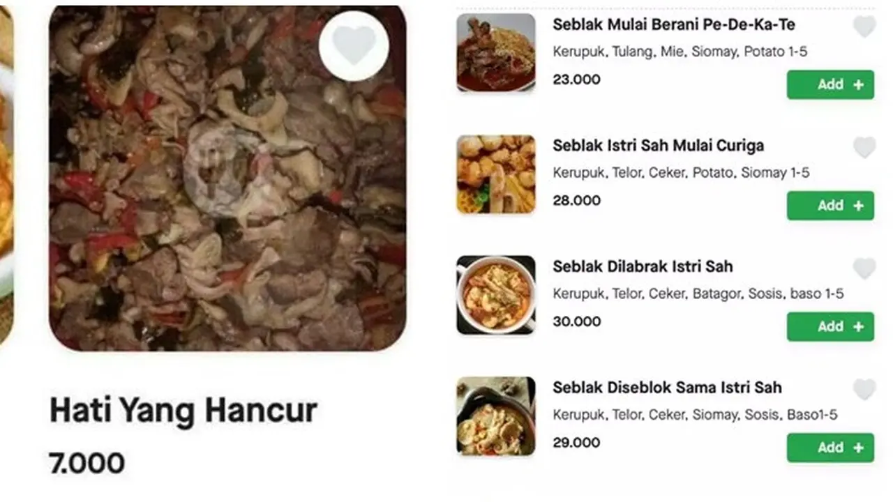6 Nama Makanan Bak Ungkapan Perasaan Ini Bikin Pelanggan Jadi Baper