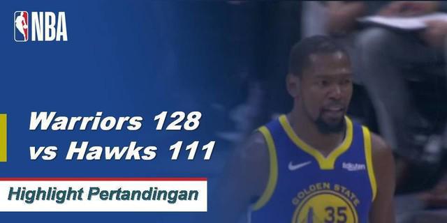 Cuplikan Pertandingan NBA : Warriors 128 vs Hawks 111