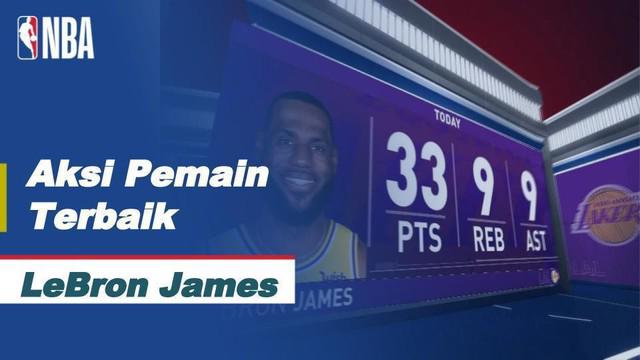 Berita Video aksi-aksi keren LeBron James saat membawa LA Lakers menang melawan Miami Heat di Final Gim kedua NBA 2020