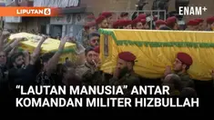 Ribuan orang memadati jalan-jalan di Beirut saat kelompok Hezbollah menggelar pemakaman untuk salah satu komandan militernya yang paling senior, Haytham Tabtabai, sehari setelah ia tewas dalam serangan udara Israel.