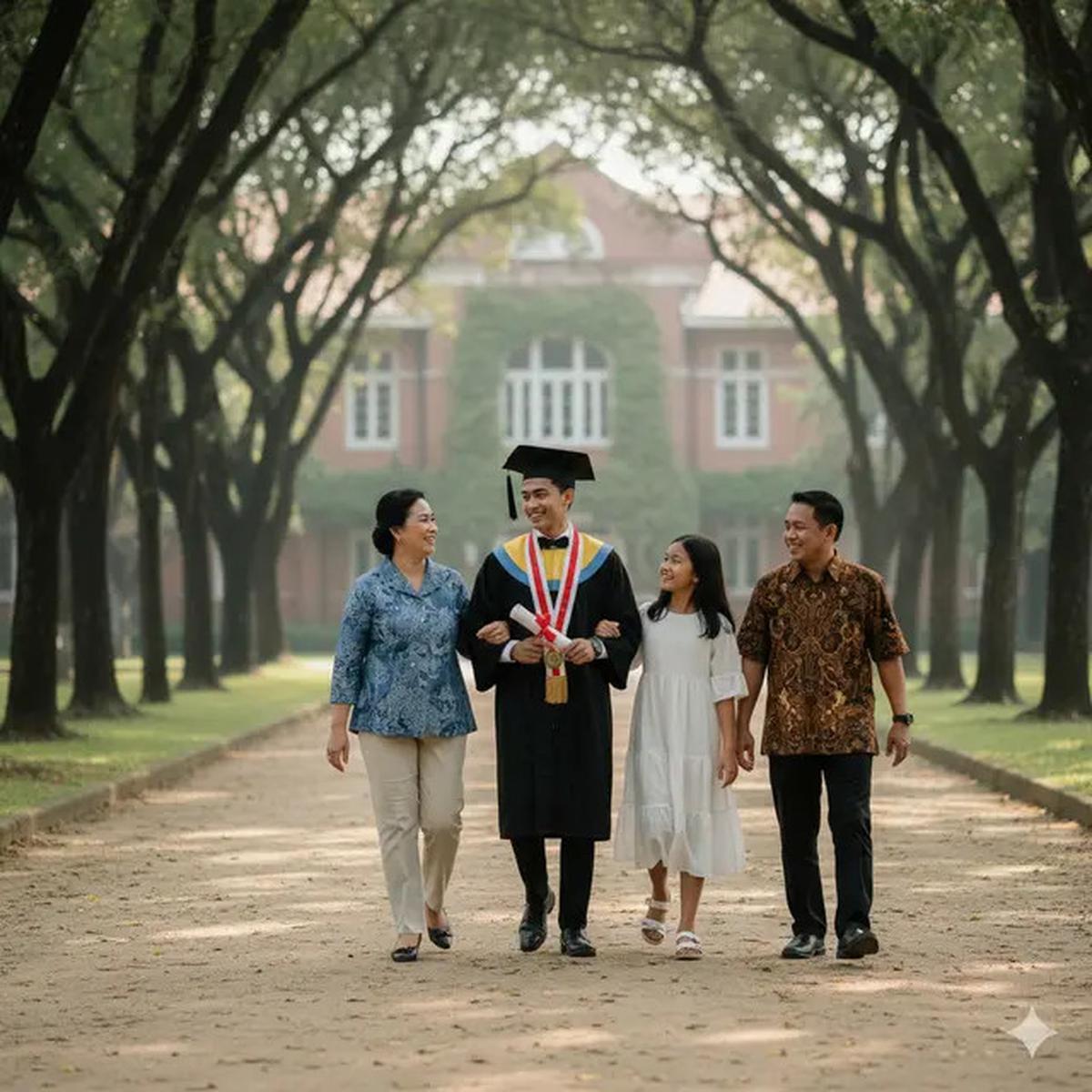 Prompt Gemini AI Edit Foto Wisuda Bareng Keluarga, Hasilnya Bikin Haru