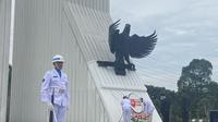 Wapres Ma'ruf Amin memimpin Upacara Peringatan Hari Pahlawan di Taman Makam Pahlawan (TMP) Kalibata, Jakarta Selatan, Kamis 10 November 2022. (Liputan6.com/Muhammad Radityo Priyasmoro)