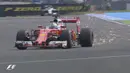 Aksi pebalap Ferrari, Sebastian Vettel, saat latihan bebas pertama F1 GP Jerman di Sirkuit Hockenheim, Jerman, (29/7/2016). (Bola.com/Twitter/F1)