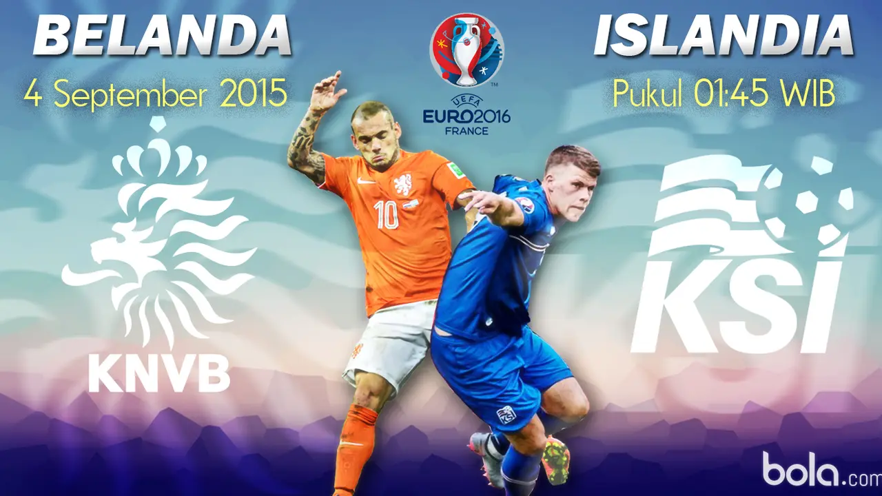 Kualifikasi Piala Eropa 2016: Belanda vs Islandia (Bola.com/Samsul Hadi)