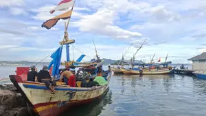 Erupsi Anak Krakatau Bikin Pendapatan Nelayan Lampung Selatan Anjlok