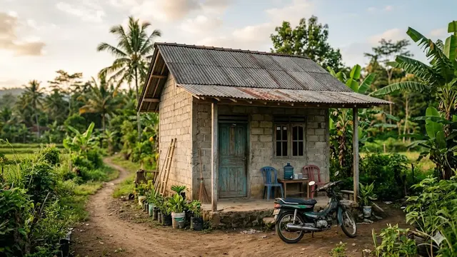 Model Rumah 1 Lantai Budget Rp30 Juta di Desa