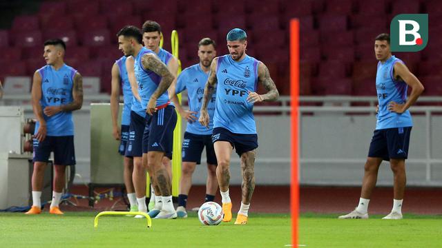 Latihan Resmi Timnas Argentina Jelang Laga FIFA Matchday Melawan Timnas Indonesia