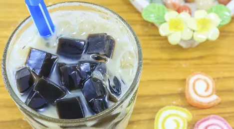 Es Cincau Hitam Susu Coklat