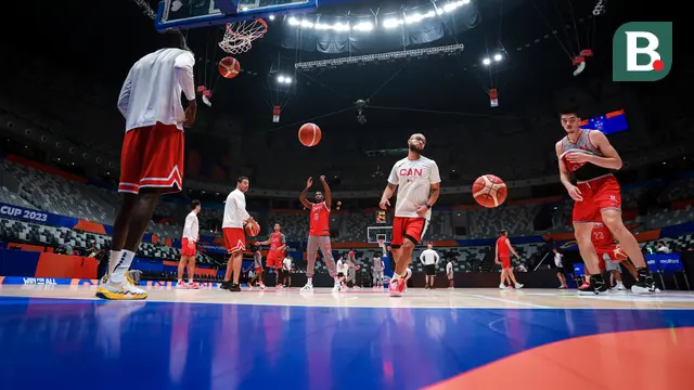 Foto: Dihuni Skuad Bertabur Bintang NBA, Begini Potret Latihan Timnas Basket Kanada Jelang Bentrok dengan Prancis di Piala Dunia FIBA 2023