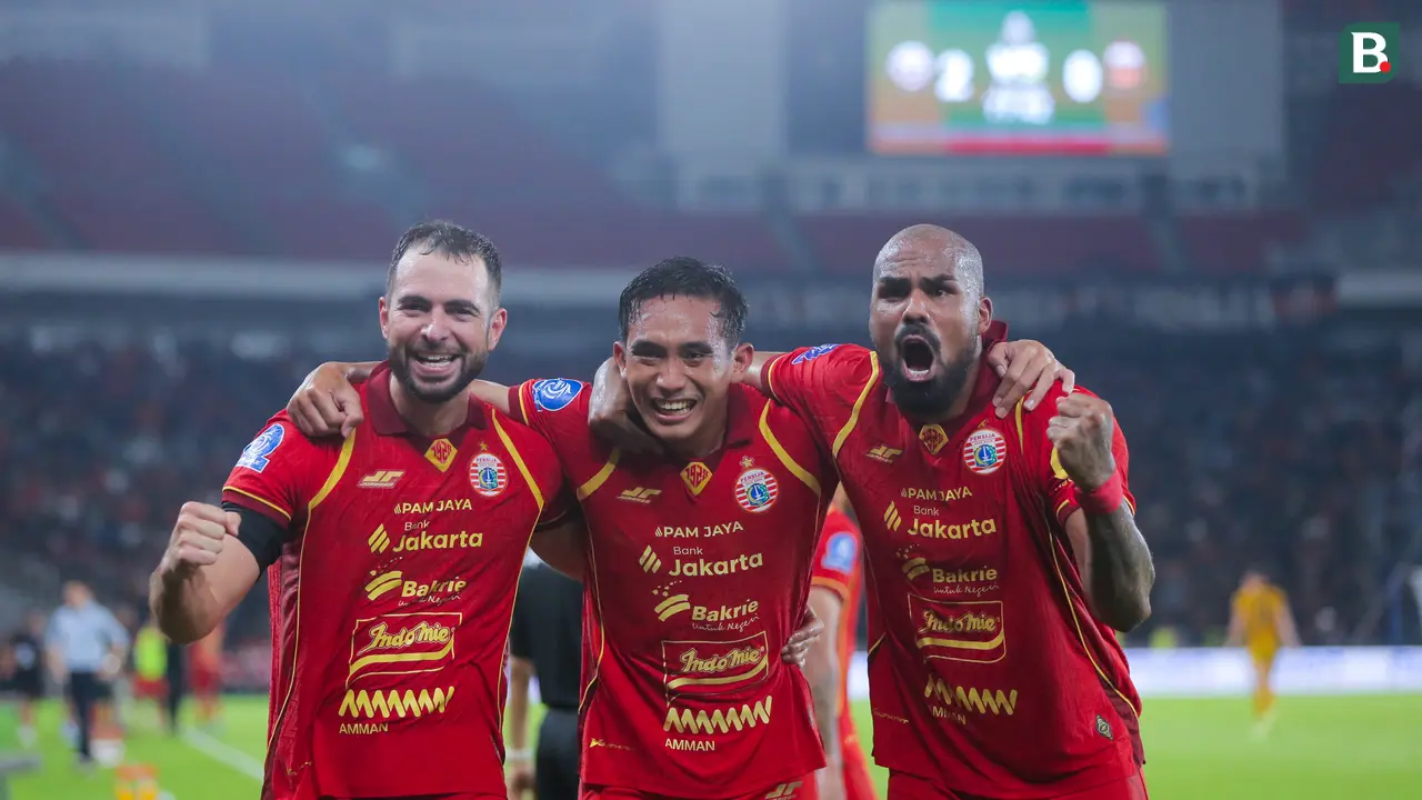 Foto: Persija Meledak-ledak Hancurkan Bhayangkara FC 3 Gol Tanpa Balas, Persaingan di Papan Atas BRI Super League Makin Panas