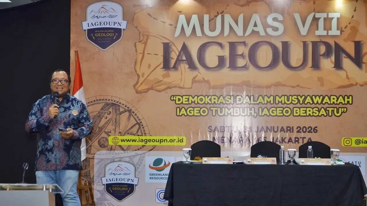 Ikatan Alumni Geologi Universitas Pembangunan Nasional “Veteran” Yogyakarta (IAGEO UPNVY) menyelenggarakan Musyawarah Nasional (Munas) VII pada Sabtu (31/1) di Menara 165, Jakarta Selatan (Istimewa)