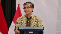 Menteri Ketenagakerjaan&nbsp; Yassierli dalam rangka peringatan Hari Ulang Tahun (HUT) ke-78 Kementerian Ketenagakerjaan yang mengusung tema A Nice Place to Grow. (Dok Kemnaker)