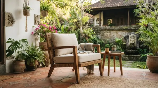 Cara Memilih Kursi Teras yang Tidak Cepat Rusak karena Hujan, Rahasia Furnitur Outdoor Tetap Awet